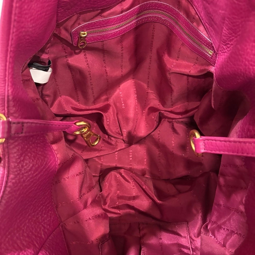Marc By Marc Jacobs vibrant magenta Pebbled Leather Satchel - Picture 7 of 11